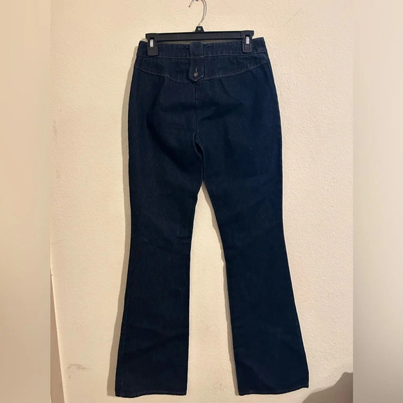 Vintage Dolce & Gabbana Authentic ‘73 Dark Bell-bottoms Blue Flare Jeans Size 8 - Picture 2 of 11